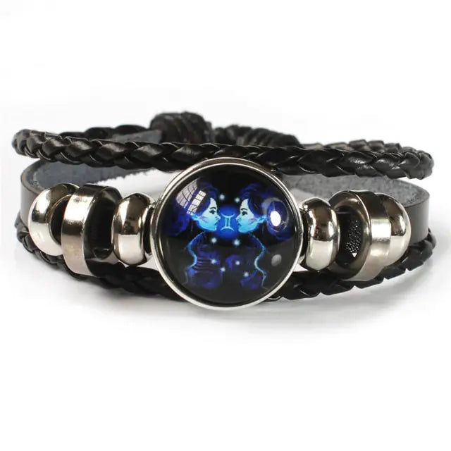 Zodiac Signs Constellation Luminous Bracelet