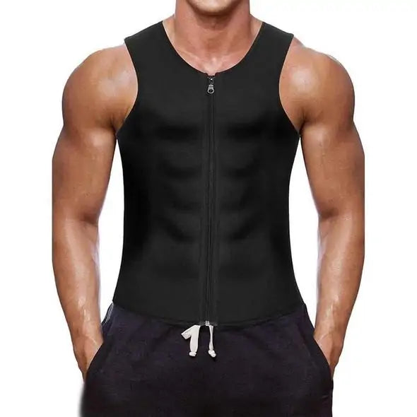 MEN'S ZIPPER NEOPRENE SAUNA VEST