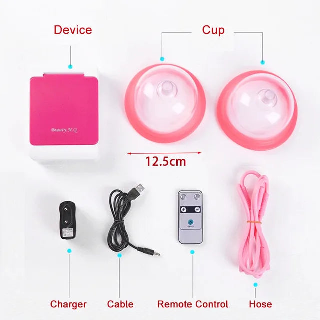 Body Shaping Vacuum Cupping Massager Therapy with Breast Enlargement Pump