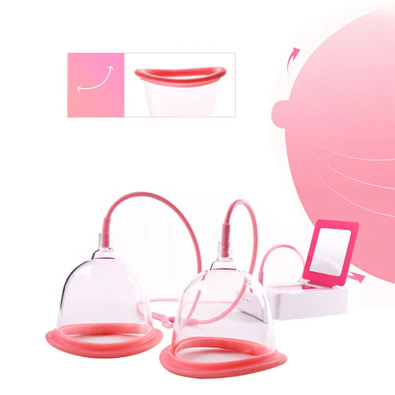 Body Shaping Vacuum Cupping Massager Therapy with Breast Enlargement Pump