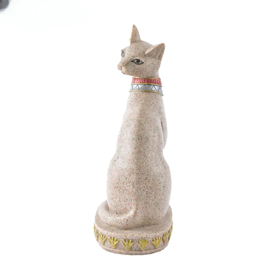 Sandstone Bastet Statue Egyptian Cat God Figurine