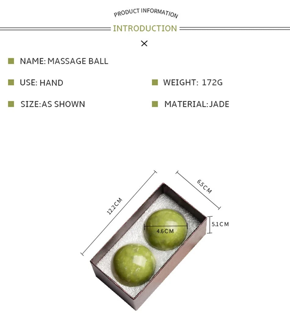 Natural Jade Stone Massage Ball