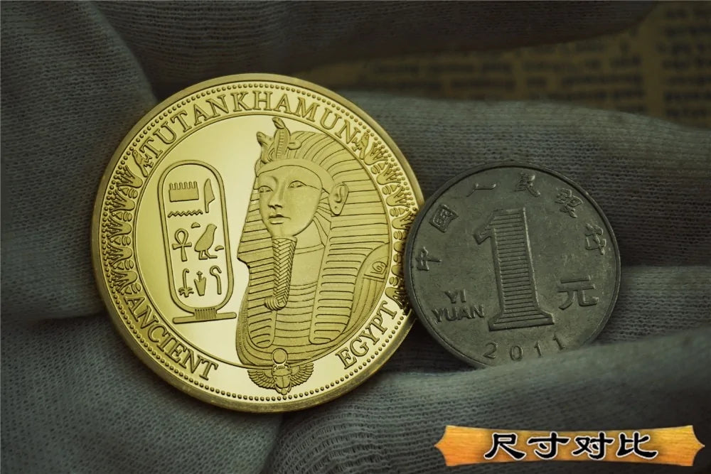 Egypt Sphinx Gold Egyptian Pharaoh Commemorative Coin