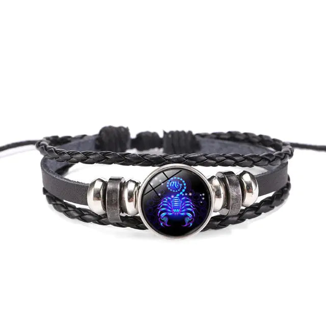 Zodiac Signs Constellation Luminous Bracelet