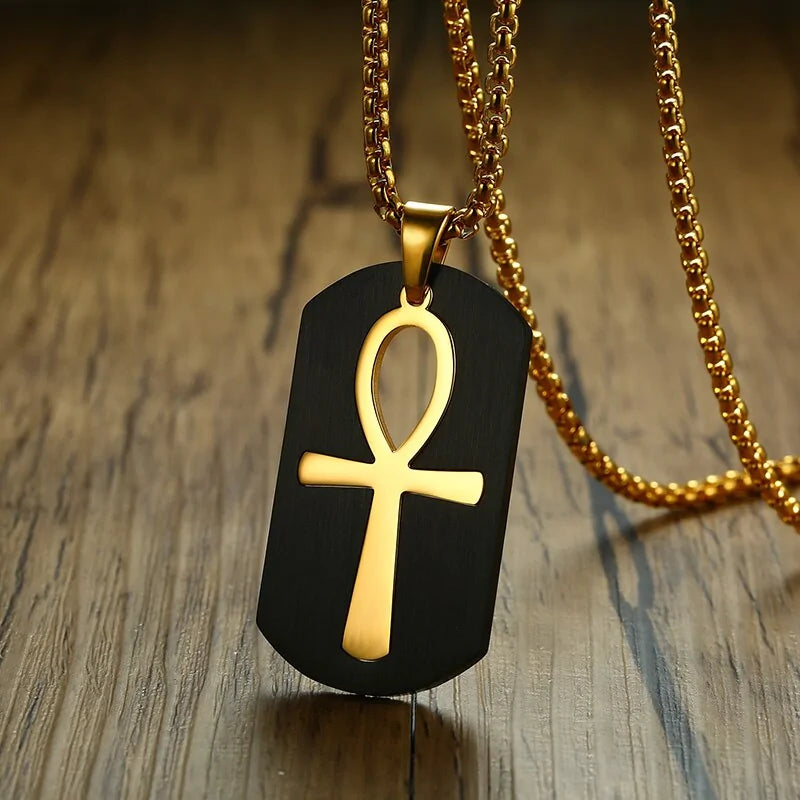 Removable Ankh Cross Necklace