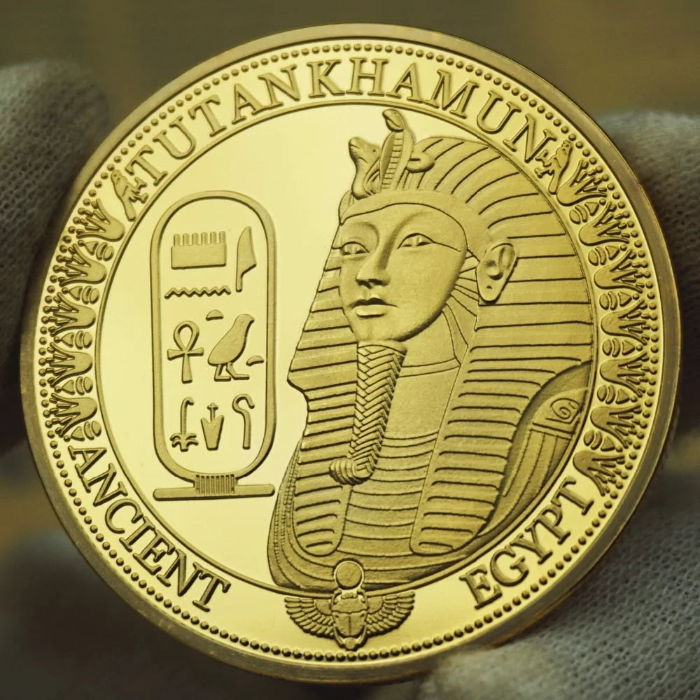 Egypt Sphinx Gold Egyptian Pharaoh Commemorative Coin