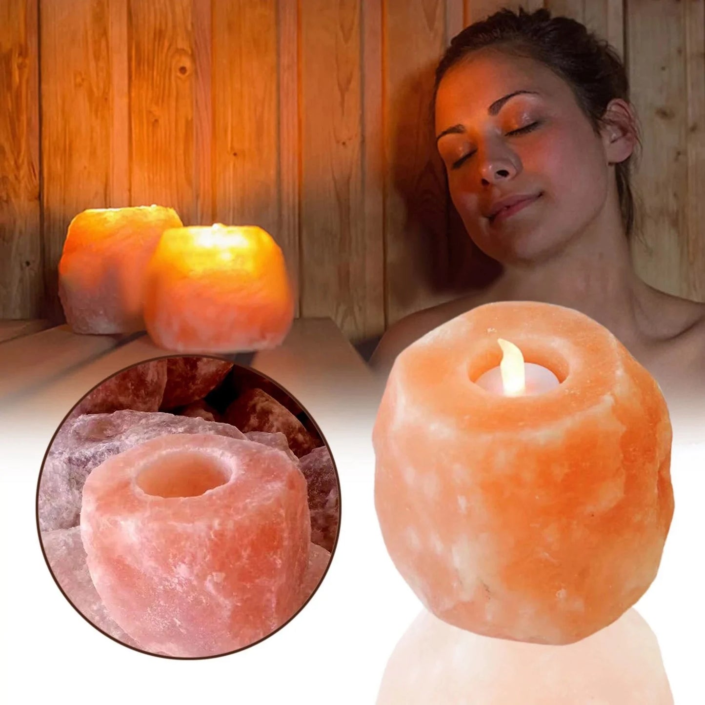 Himalayan Salt Candle Holder