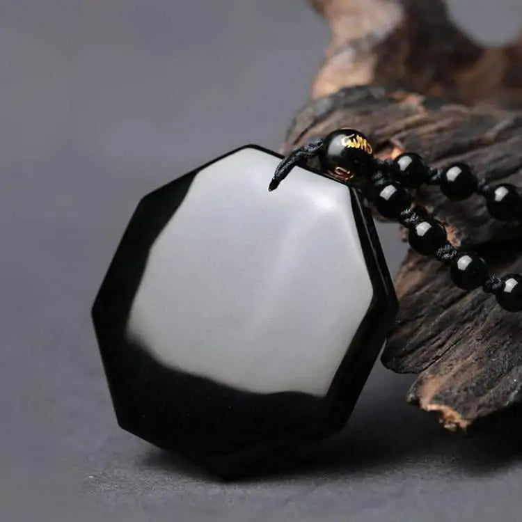 Yin & Yang Obsidian Necklace