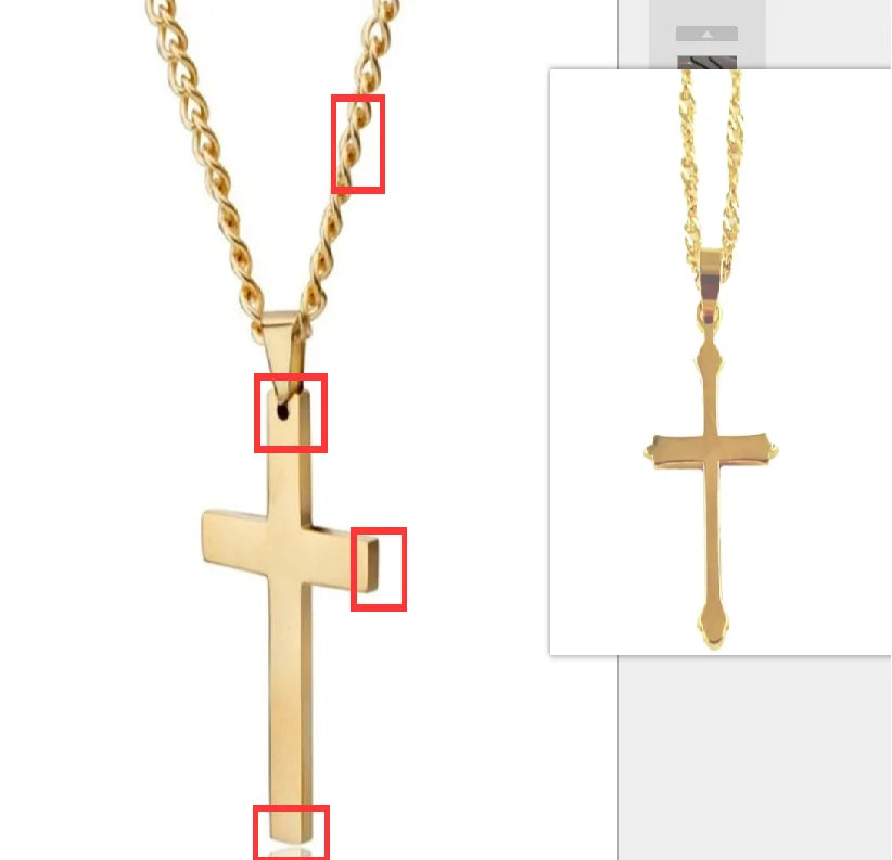 Trait Cross Necklace