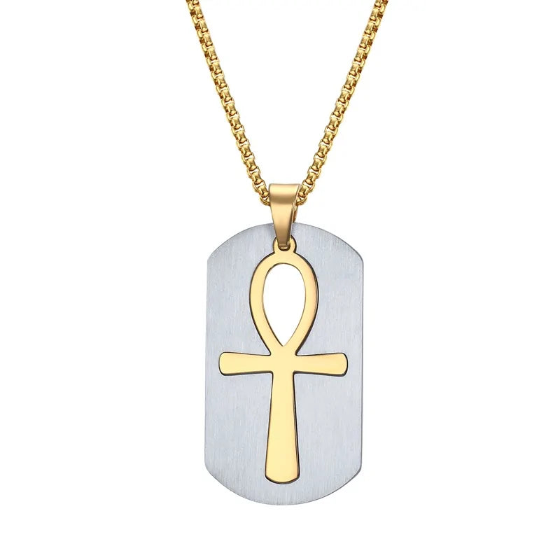 Removable Ankh Cross Necklace