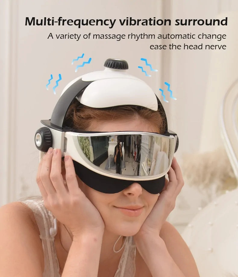 Smart Head Eye Massager 2 in 1 Heating Air Pressure Vibration Therapy